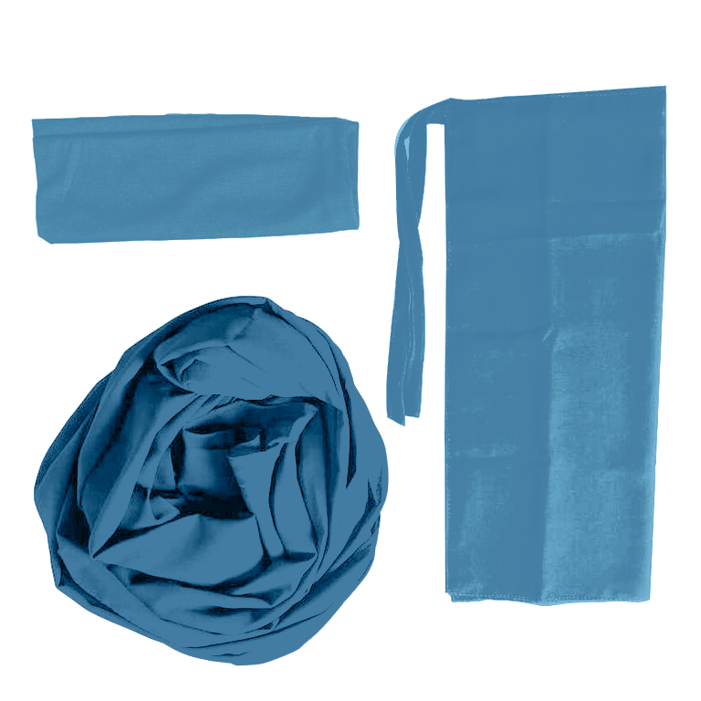 Georgette Hijab & Niqab Kit - Baby Blue